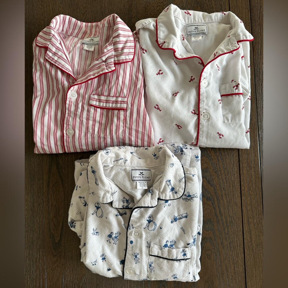 3 petite plume pajama sets